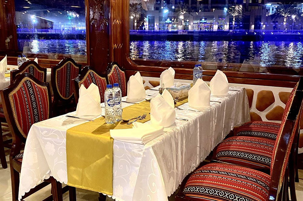 VIP Dhow Cruise Seating Arrangement