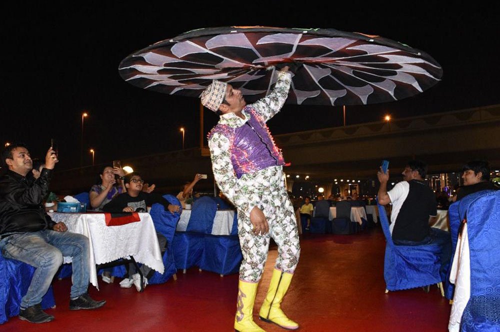 Tanoura dance show on Dubai Water Canal Cruise