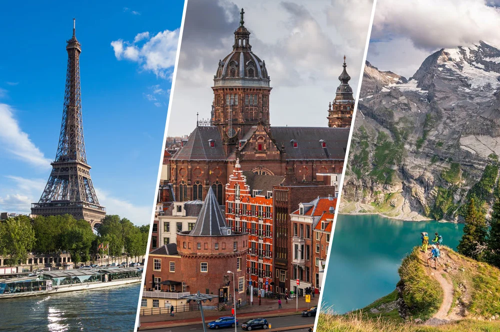 7N Paris, Amsterdam & Switzerland Tour Package